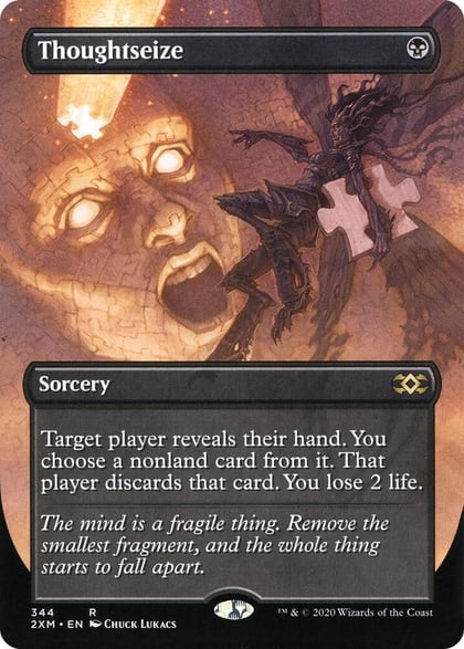 Thoughtseize (Borderless), Double Masters 344