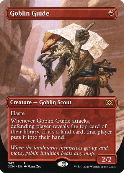 Goblin Guide (Borderless), Double Masters 347