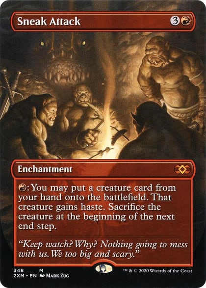 Sneak Attack (Borderless), Double Masters 348