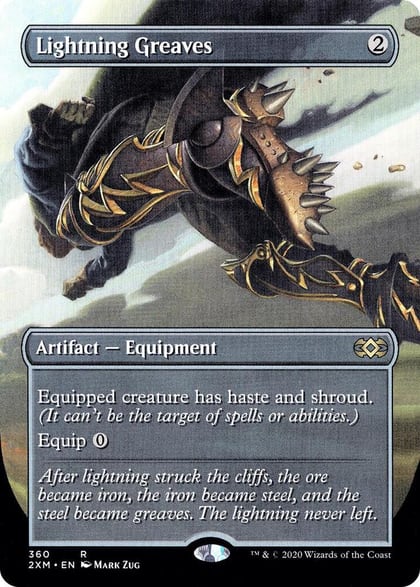 Lightning Greaves (Borderless), Double Masters 360