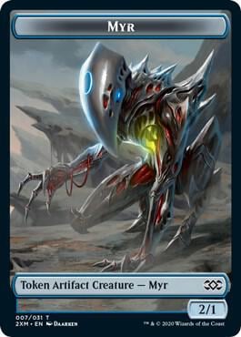 Myr (007) // Elf Warrior Double-Sided Token, Double Masters 7 // 21
