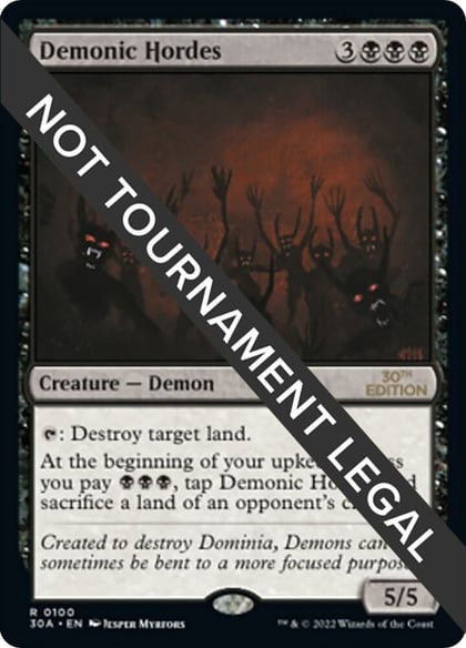 Demonic Hordes, 30th Anniversary Edition 100