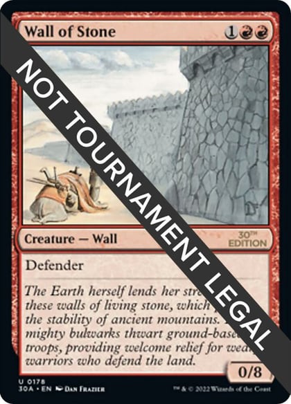 Wall of Stone, 30th Anniversary Edition 178