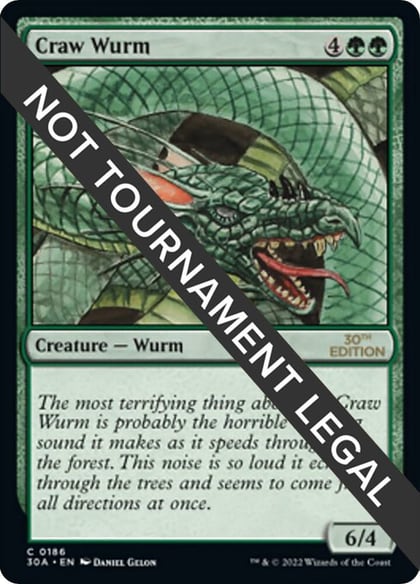 Craw Wurm, 30th Anniversary Edition 186
