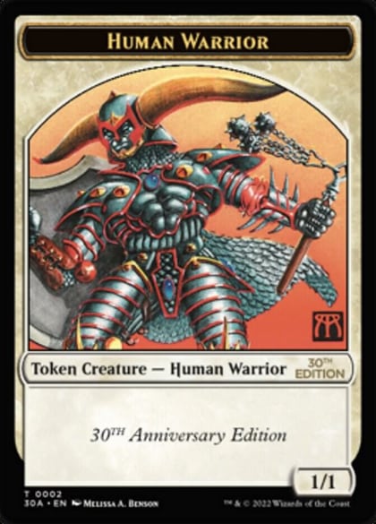 Human Warrior Token, 30th Anniversary Edition 2