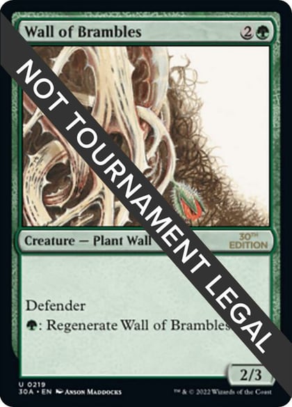 Wall of Brambles, 30th Anniversary Edition 219