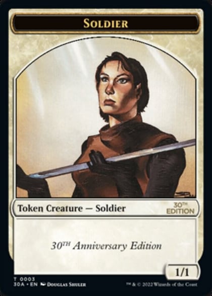 Soldier Token, 30th Anniversary Edition 3