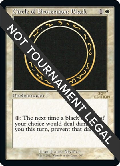 Circle of Protection: Black (Retro Frame), 30th Anniversary Edition 307