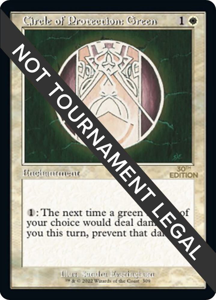 Circle of Protection: Green (Retro Frame), 30th Anniversary Edition 309