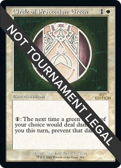 Circle of Protection: Green (Retro Frame), 30th Anniversary Edition 309