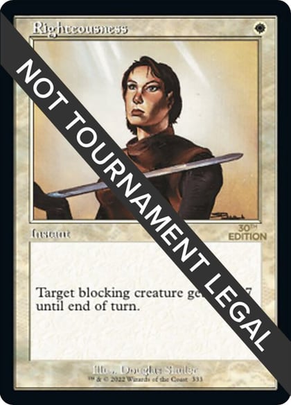 Righteousness (Retro Frame), 30th Anniversary Edition 333