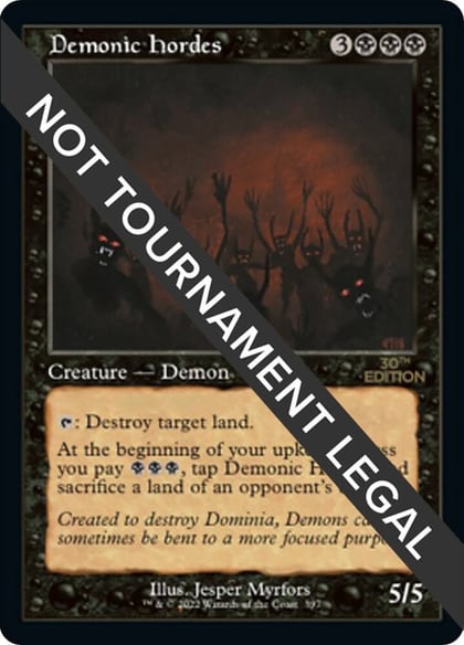 Demonic Hordes (Retro Frame), 30th Anniversary Edition 397
