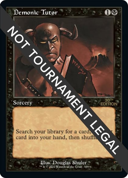Demonic Tutor (Retro Frame), 30th Anniversary Edition 398