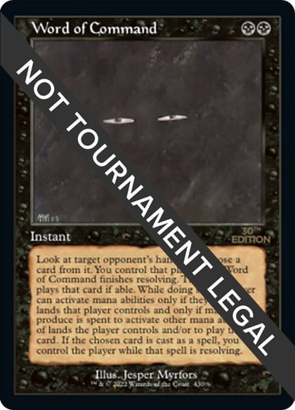 Word of Command (Retro Frame), 30th Anniversary Edition 430