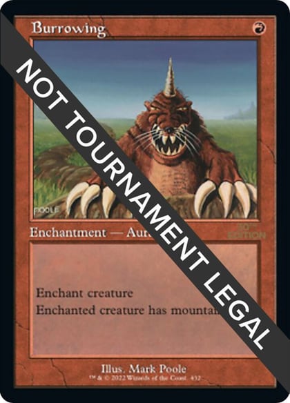 Burrowing (Retro Frame), 30th Anniversary Edition 432