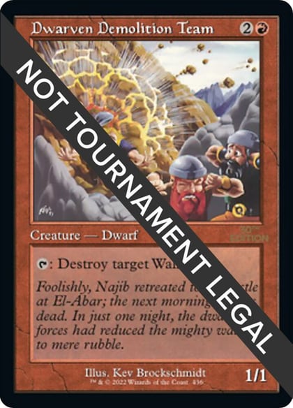 Dwarven Demolition Team (Retro Frame), 30th Anniversary Edition 436