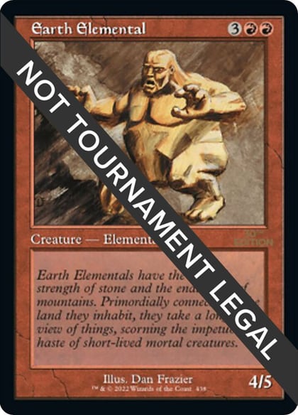 Earth Elemental (Retro Frame), 30th Anniversary Edition 438