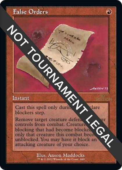 False Orders (Retro Frame), 30th Anniversary Edition 440
