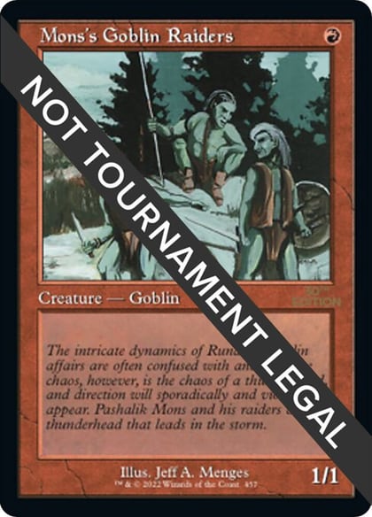 Mons's Goblin Raiders (Retro Frame), 30th Anniversary Edition 457