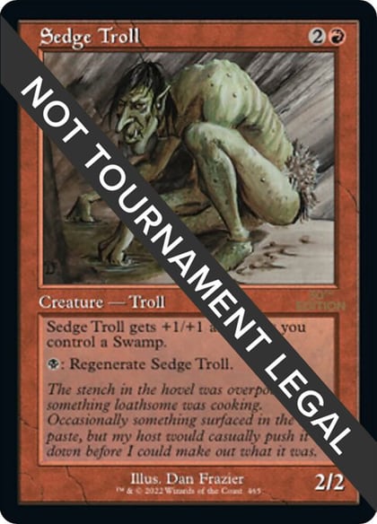 Sedge Troll (Retro Frame), 30th Anniversary Edition 465