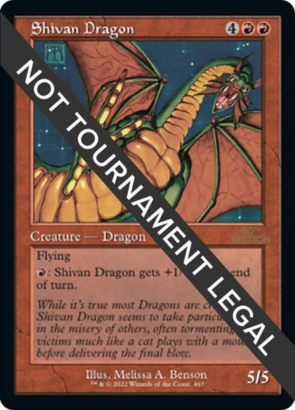 Shivan Dragon (Retro Frame), 30th Anniversary Edition 467