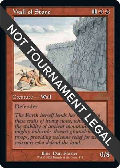 Wall of Stone (Retro Frame), 30th Anniversary Edition 475