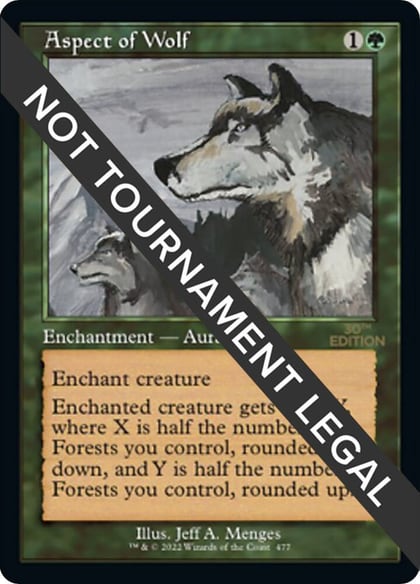 Aspect of Wolf (Retro Frame), 30th Anniversary Edition 477