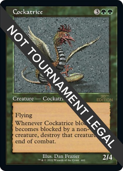 Cockatrice (Retro Frame), 30th Anniversary Edition 482