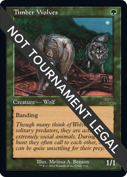 Timber Wolves (Retro Frame), 30th Anniversary Edition 512