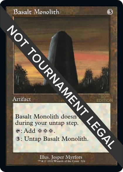 Basalt Monolith (Retro Frame), 30th Anniversary Edition 524