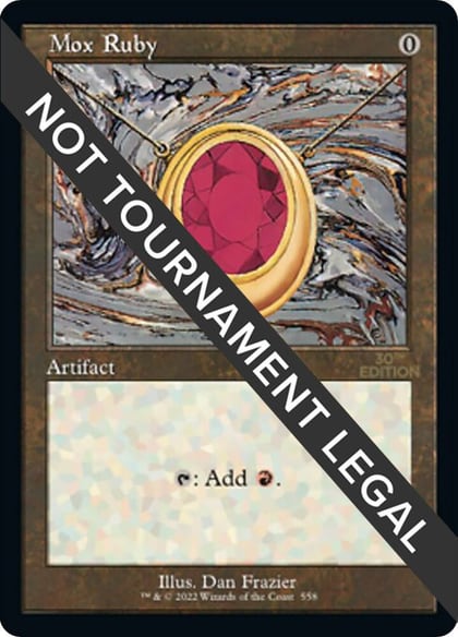 Mox Ruby (Retro Frame), 30th Anniversary Edition 558