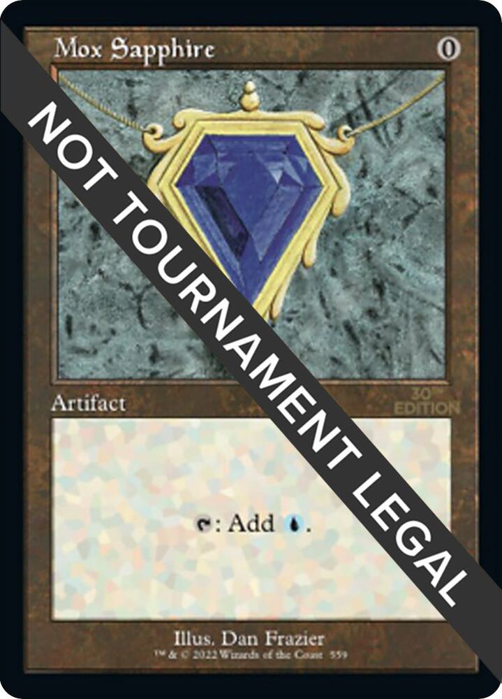 Mox Sapphire (Retro Frame), 30th Anniversary Edition 559