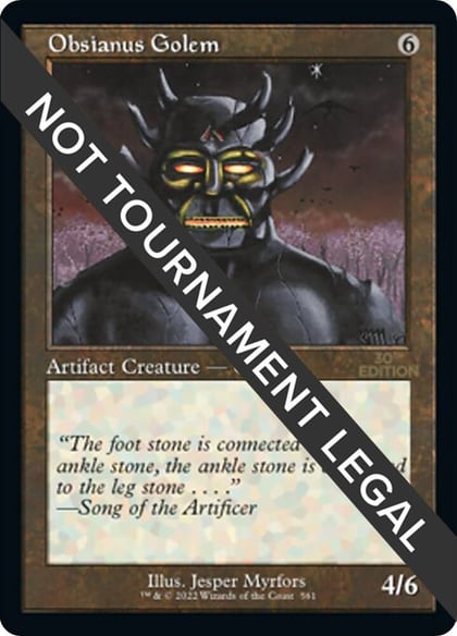 Obsianus Golem (Retro Frame), 30th Anniversary Edition 561