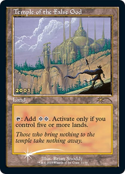 Temple of the False God, 30th Anniversary Promos 11