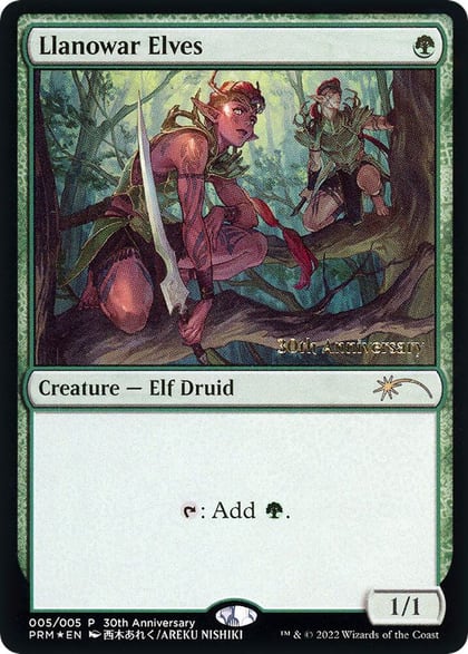 Llanowar Elves, 30th Anniversary Promos 5