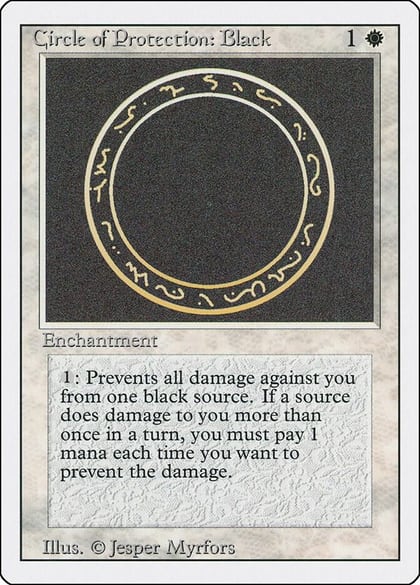 Circle of Protection: Black, Revised Edition #1360