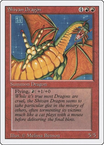 Shivan Dragon, Revised Edition #1566