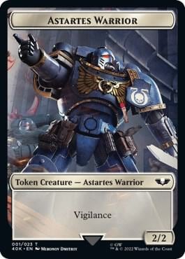 Astartes Warrior (001) // Clue Double-Sided Token, Universes Beyond: Warhammer 40,000 1 // 21