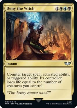 Deny the Witch (Surge Foil), Universes Beyond: Warhammer 40,000 116