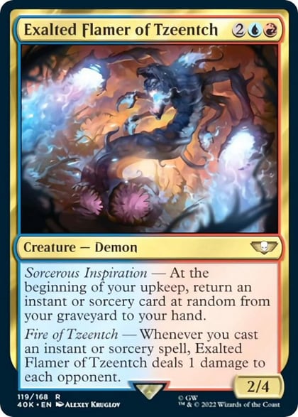 Exalted Flamer of Tzeentch, Universes Beyond: Warhammer 40,000 119