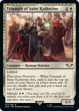 Triumph of Saint Katherine, Universes Beyond: Warhammer 40,000 17