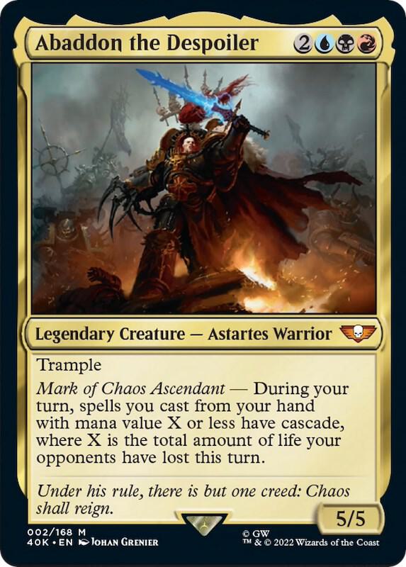 Abaddon the Despoiler (Surge Foil), Universes Beyond: Warhammer 40,000 2