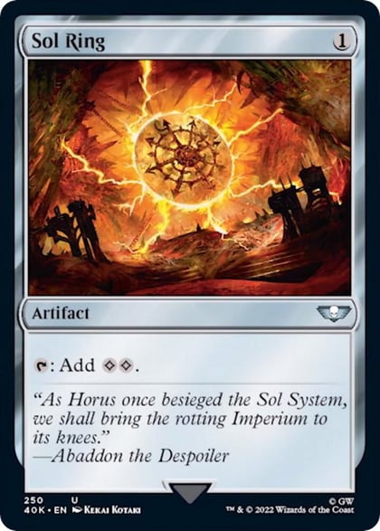 Sol Ring (250) (Surge Foil), Universes Beyond: Warhammer 40,000 250
