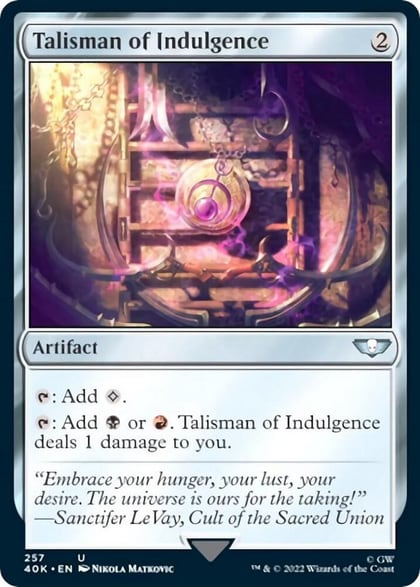Talisman of Indulgence (Surge Foil), Universes Beyond: Warhammer 40,000 257