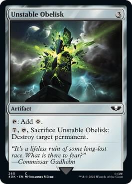 Unstable Obelisk (Surge Foil), Universes Beyond: Warhammer 40,000 260