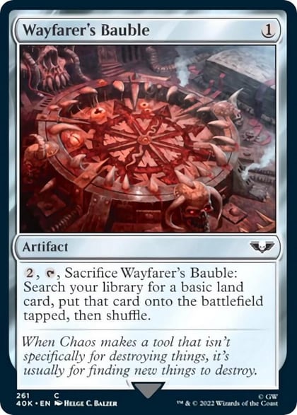 Wayfarer's Bauble (261) (Surge Foil), Universes Beyond: Warhammer 40,000 261