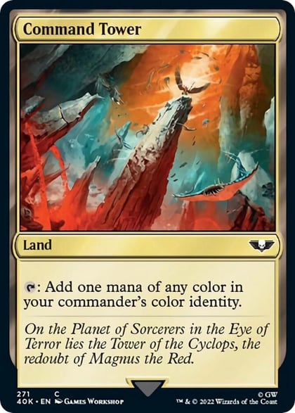 Command Tower (271) (Surge Foil), Universes Beyond: Warhammer 40,000 271