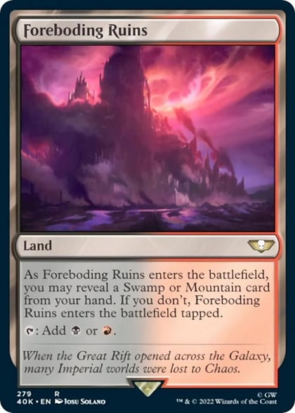 Foreboding Ruins, Universes Beyond: Warhammer 40,000 279
