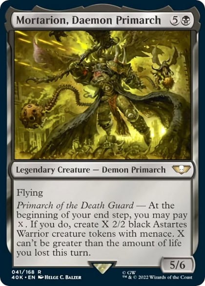 Mortarion, Daemon Primarch (Surge Foil), Universes Beyond: Warhammer 40,000 41