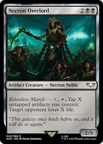 Necron Overlord, Universes Beyond: Warhammer 40,000 43